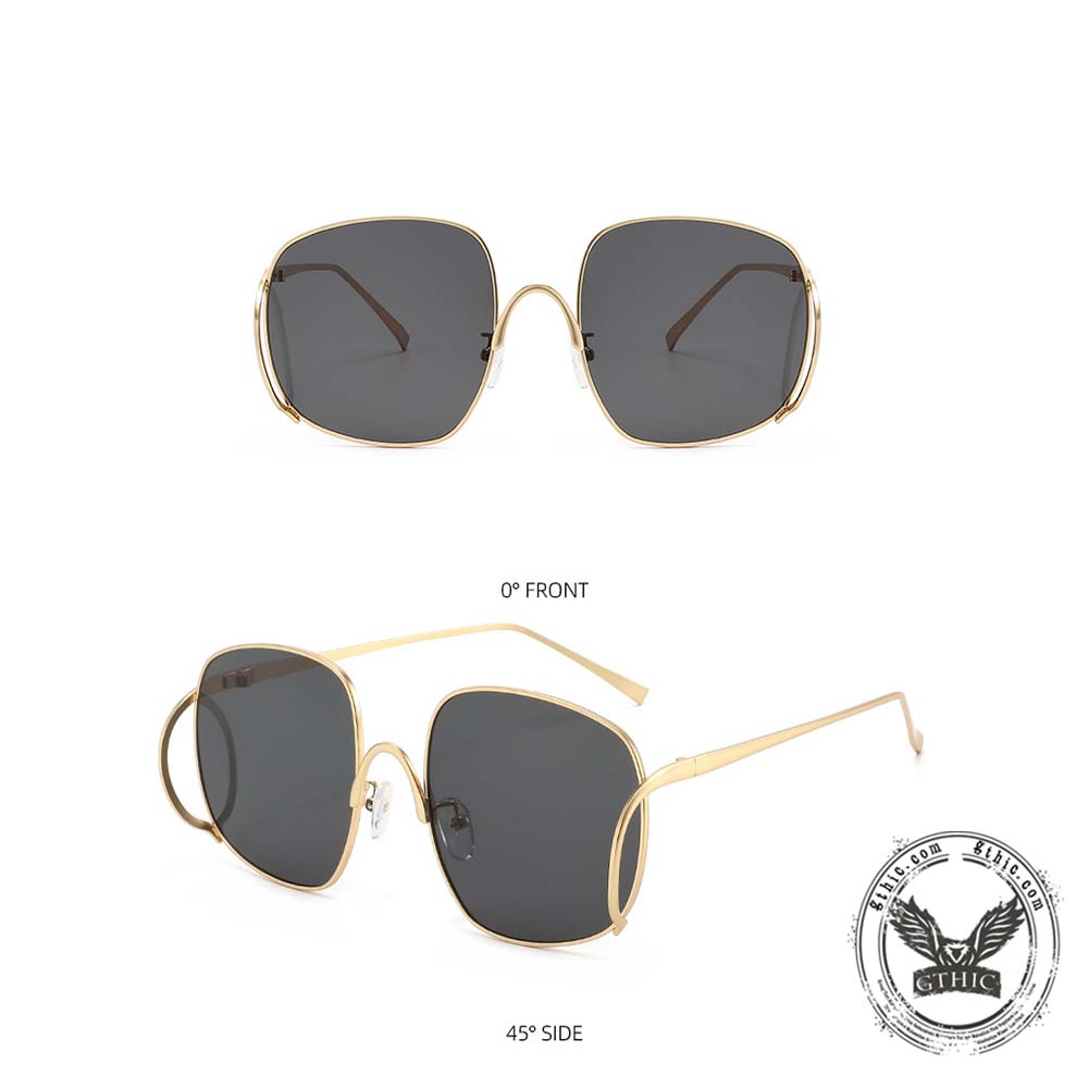 Personalized Versatile Double-Bridge PC Sunglasses