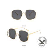Personalized Versatile Double-Bridge PC Sunglasses