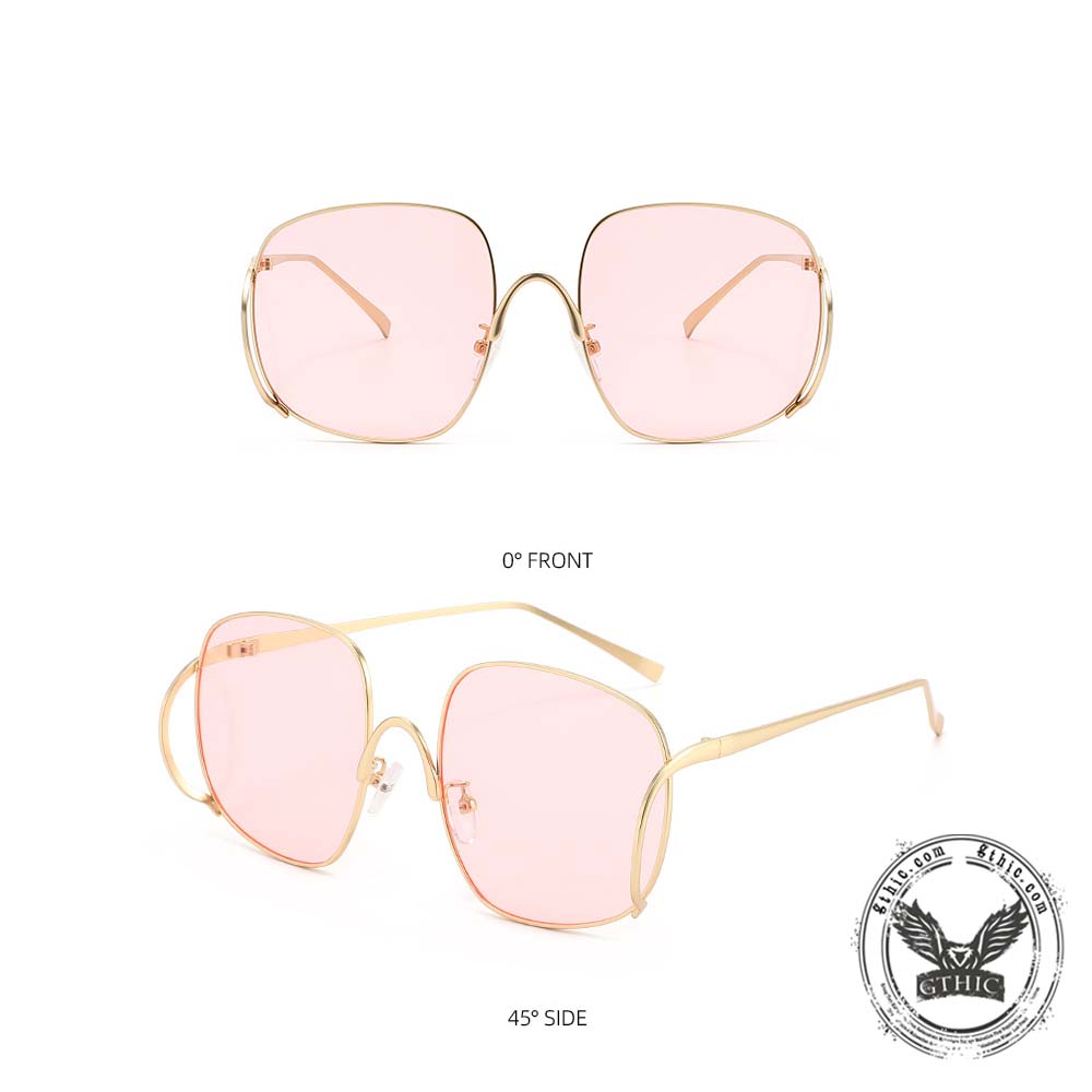 Personalized Versatile Double-Bridge PC Sunglasses