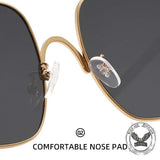 Personalized Versatile Double-Bridge PC Sunglasses