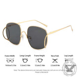 Personalized Versatile Double-Bridge PC Sunglasses