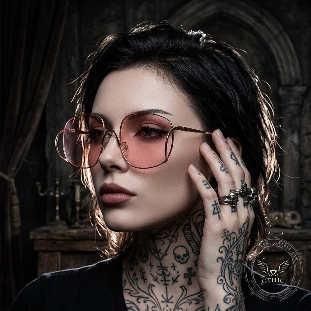 Personalized Versatile Double-Bridge PC Sunglasses | Gthic.com