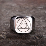 Philosopher Stone Stainless Steel Occultism Ring