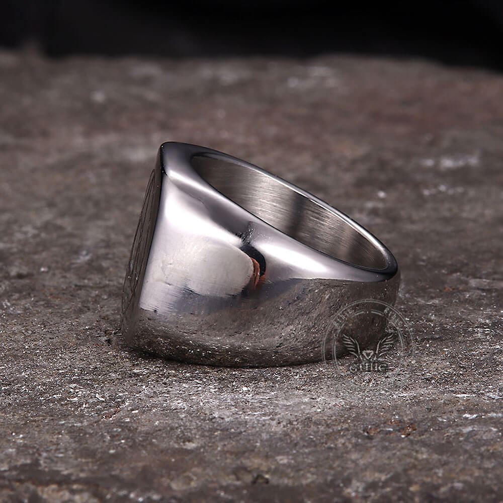 Philosopher Stone Stainless Steel Occultism Ring