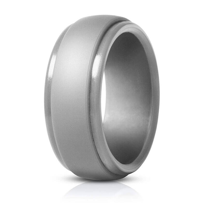 Polished Step-Edge Silicone Ring