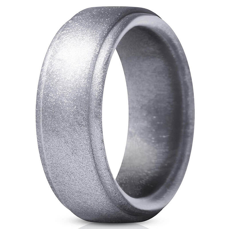 Polished Step-Edge Silicone Ring