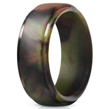 Polished Step-Edge Silicone Ring | Gthic.com