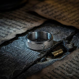 Prayer Cross Stainless Steel Spinner Band Ring