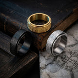 Prayer Cross Stainless Steel Spinner Band Ring | Gthic.com