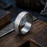 Prayer Cross Stainless Steel Spinner Band Ring