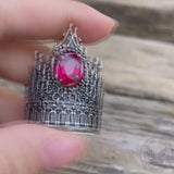 Gothic Castle Sterling Silver Ring