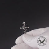 Hip Hop Snake Wrapped Cross Stainless Steel Pendant