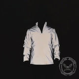 Gray Reflective Polyester Pullover Jacket