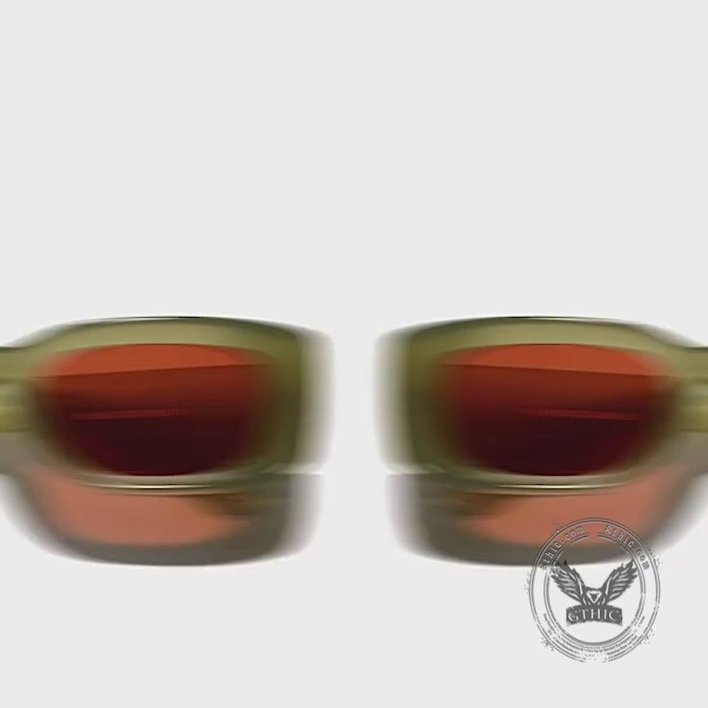 Retro Modern Square Small Frame PC Sunglasses