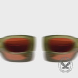 Retro Modern Square Small Frame PC Sunglasses