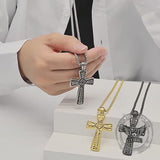 Vintage Celtic Knot Cross Stainless Steel Viking Pendant