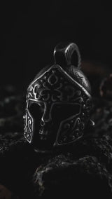 Viking Warrior Helmet Stainless Steel Skull Pendant