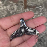 Vintage Whale Tail Stainless Steel Pendant