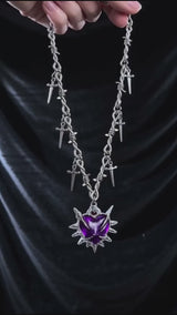 Y2K Love Sword Thorn Gothic Alloy Pendant
