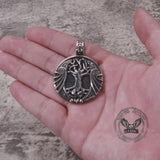 Vintage Yggdrasil Helm of Awe Stainless Steel Pendant