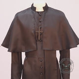 Medieval Priest Cloak Cross Robe