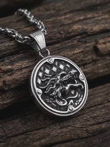 Hip-Hop Dragon Head Design Stainless Steel Pendant