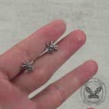 Dark Scary Spider Stainless Steel Animal Earrings