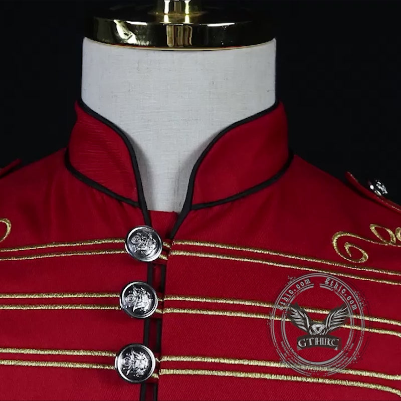 Gothic Steampunk Vintage Halloween Drummer Costume