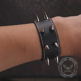 Minimalist Rivets Leather Punk Bracelet