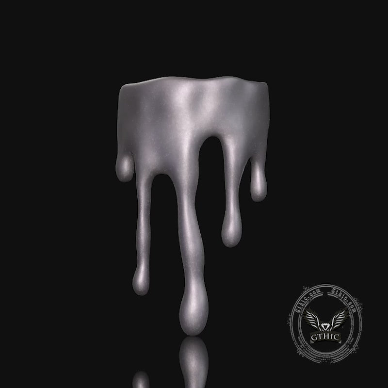 Simple Water Drop Shape Sterling Silver Ring