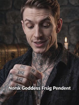 Norse Goddess Frigg Stainless Steel Viking Pendant