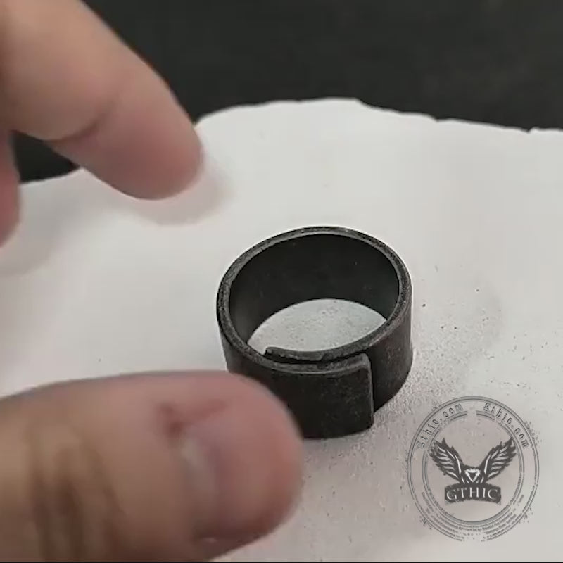 Schafkopf Odin Edelstahl Wikinger Ring