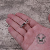 Hip Hop Zircon Inlaid Rhombus Stainless Steel Pendant