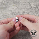 Punk Great Wall Pattern Stainless Steel Stud Earring