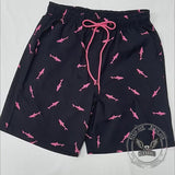 Fashion Shark Print Double-Layer Beach Shorts