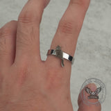 DIY Pet Photo Stainless Steel Lovely Open Animal Ring