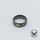 Gothic Moth All-Seeing Eye Stainless Steel Witch Ring