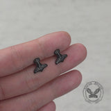 Viking Mjolnir Stainless Steel Stud Earrings