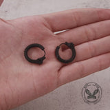 Punk Dragon Shape Stainless Steel Hoop Earrings