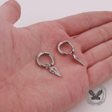 Hip Hop Dart Arrow Stainless Steel Drop Earrings