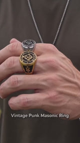 Classic Masonic AG Stainless Steel Religious Ring