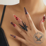 Mecha Swallow Alloy Adjustable Gothic Ring