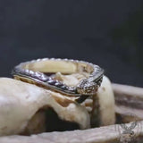 Vintage Ouroboros Sterling Silver Ring