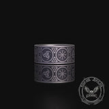 Tree of Life Valknut Viking Sterling Silver Triskele Ring