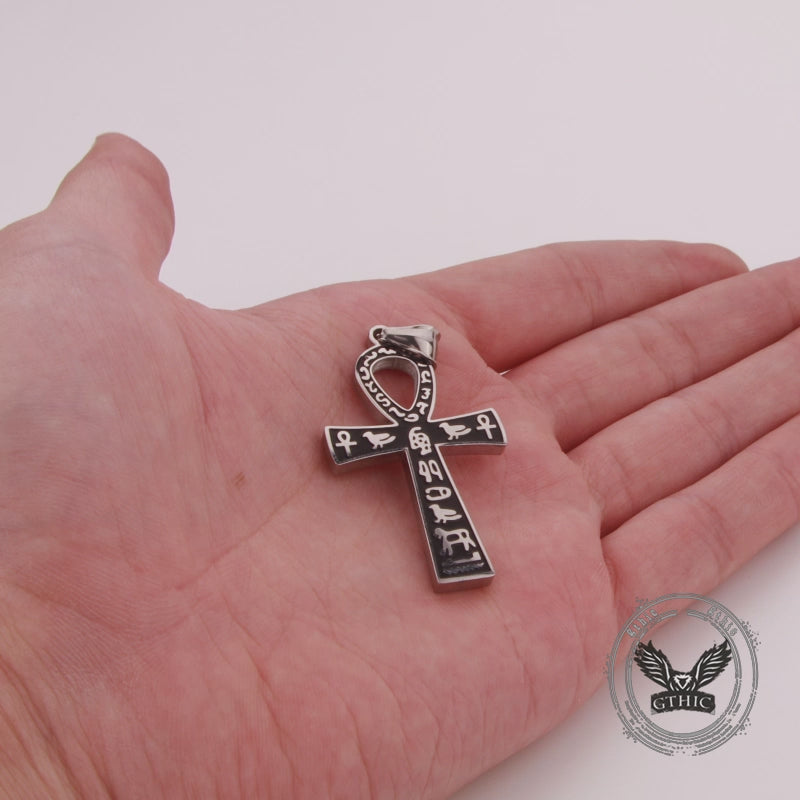 Ankh Cross Ancient Egyptian Symbol Stainless Steel Pendant