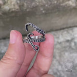 Octopus Arms Sterling Silver Ring