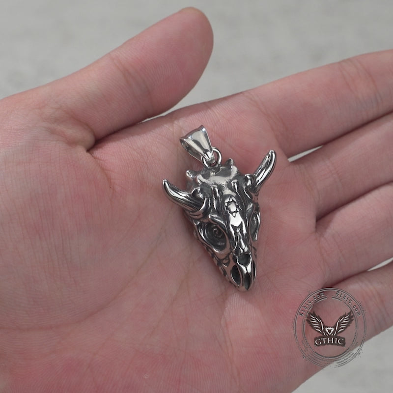 Hexagram Horned Demon Stainless Steel Pendant