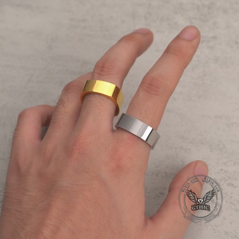 Simple Square Stainless Steel Ring