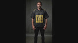 American-Style Loose-Fit Mesh Cutout Sports T-shirt