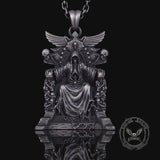 Death Regal Throne Sterling Silver Pendant